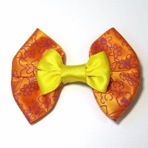 Springtime Floral Cheerful Hair Bow